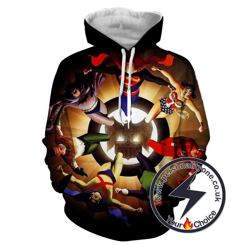 Justice League - Justice League 3D - Justice League Hoodies